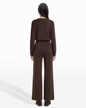 Anne Klein Heat Set Wide Leg Sweater Pant