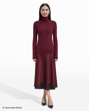 Anne Klein Seamless Turtleneck Knit Top