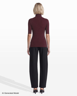 [SKU:12056544_AW6] Three-Quarter Sleeve Turtleneck Sweater
