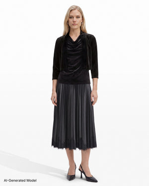 Anne Klein Three-Quarter Sleeve Knit Shrug