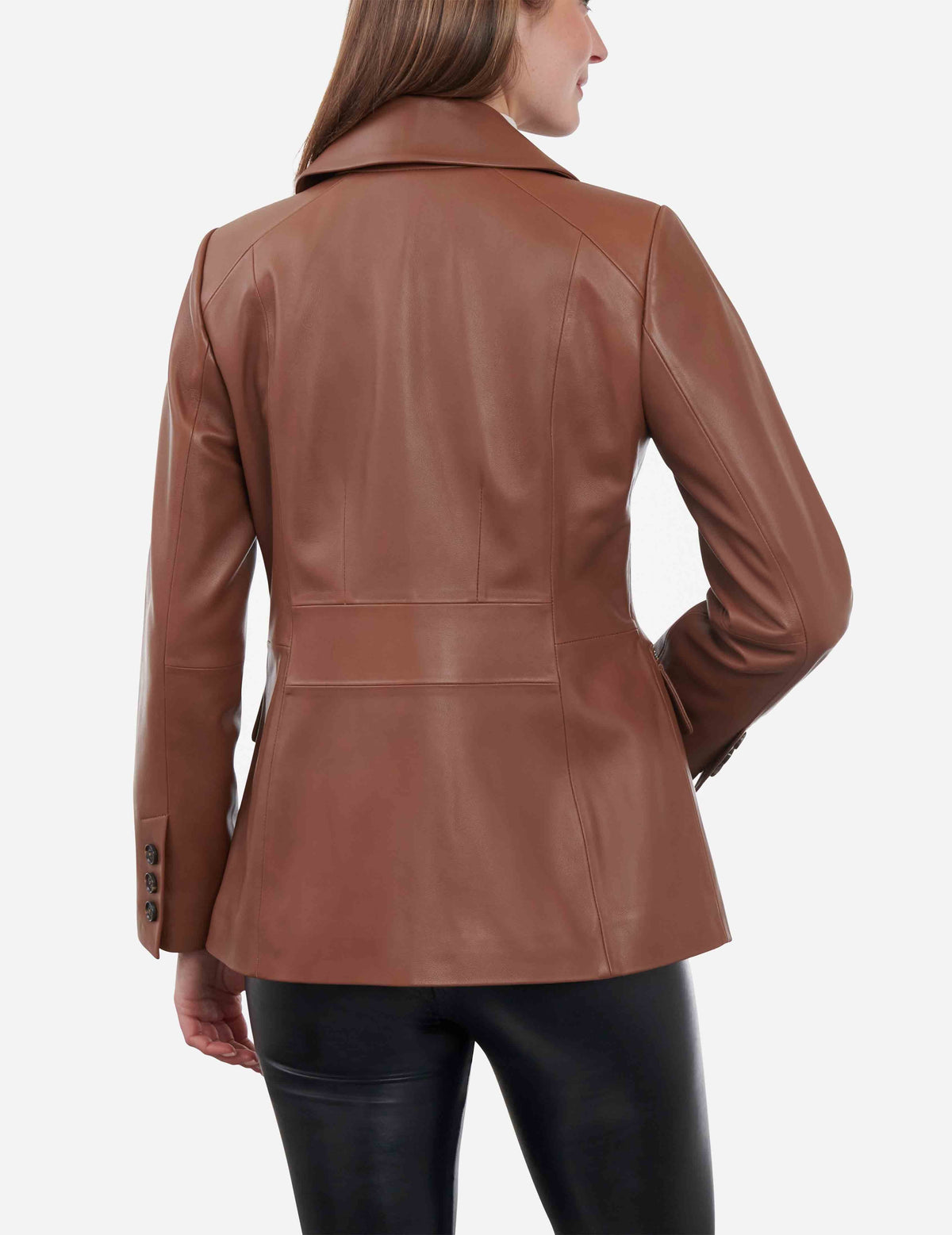 Anne Klein  Leather Blazer