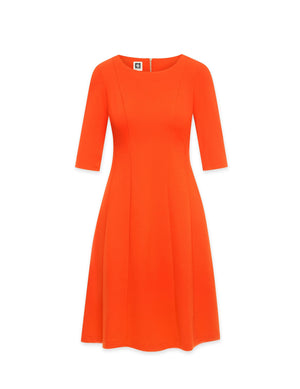 Anne Klein  Three-Quarter Sleeve Fit and Flare Dress- Sale