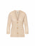 Anne Klein Light Gold 3/4 Sleeve Cardigan With Hi-low Hem- Clearance