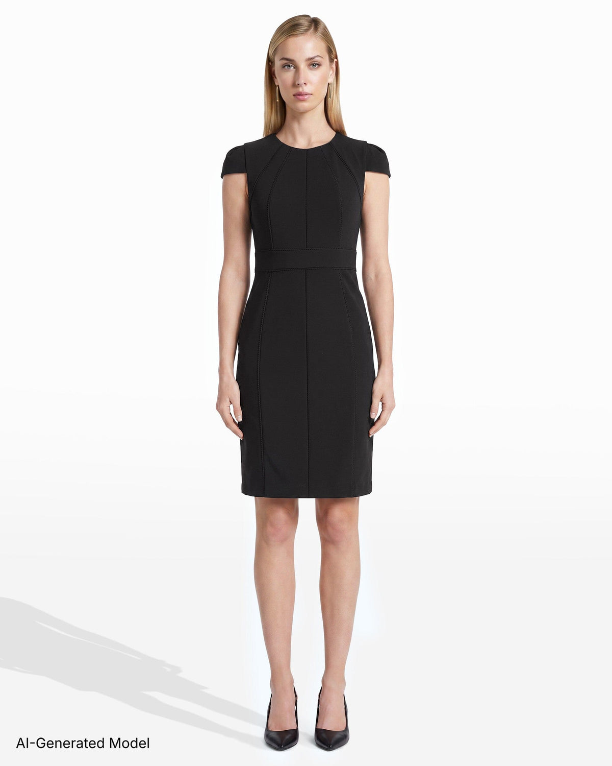 Anne Klein Trim Seam Sheath Dress