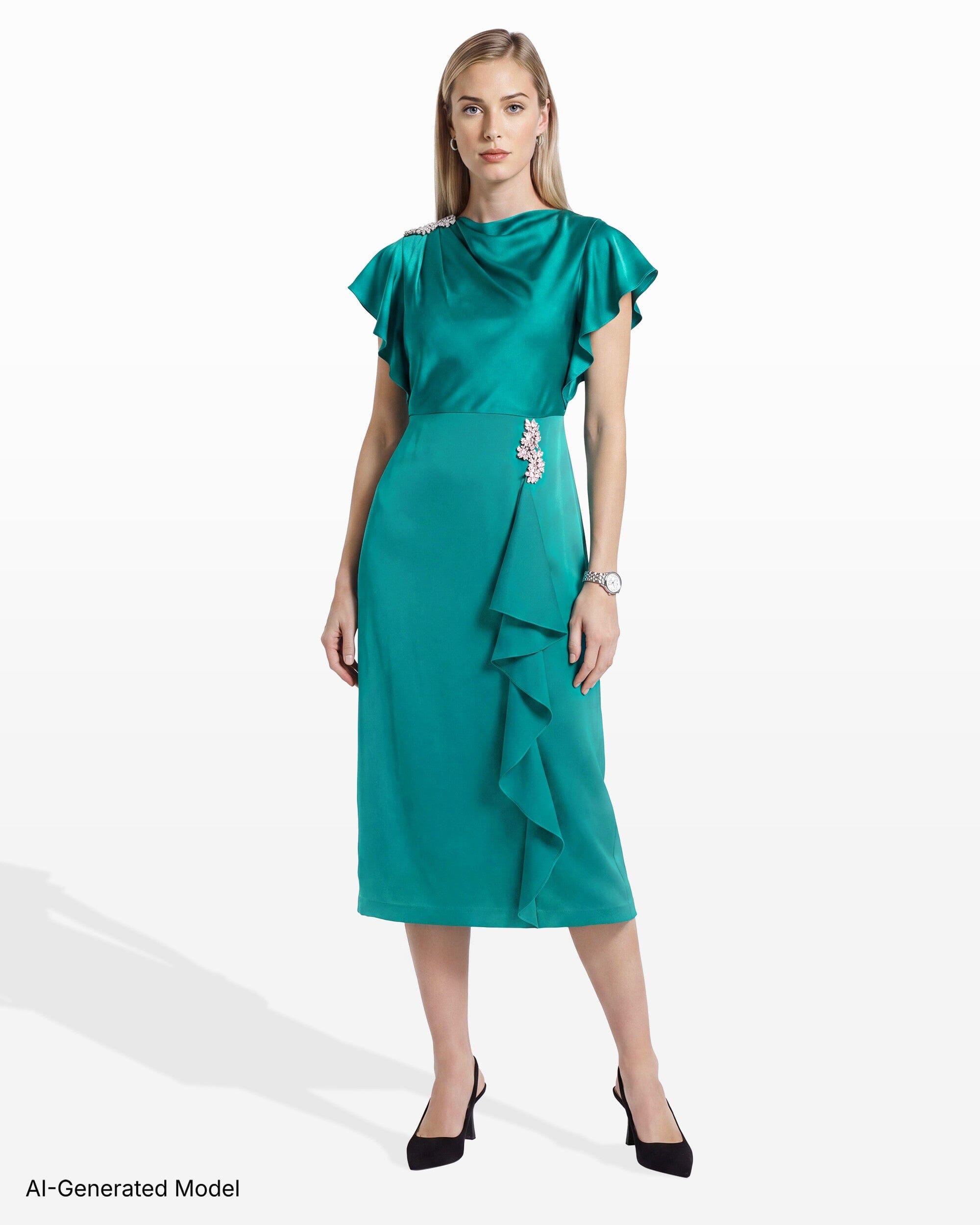 knitted robe dress Lilysilk Women's Elegant Wrap-Front Silk Knit wear_On Vacation main image 0