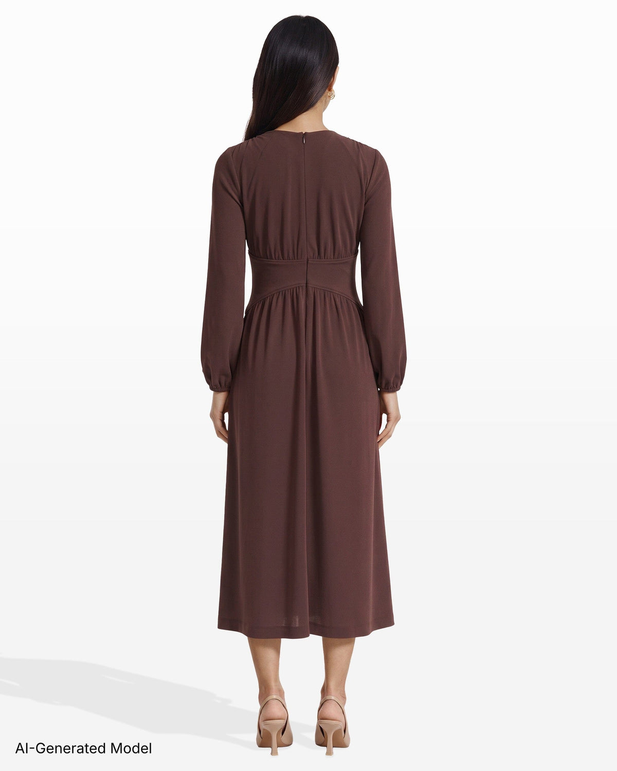 V-Neck Fit & Flare Dress Dresses Kasper