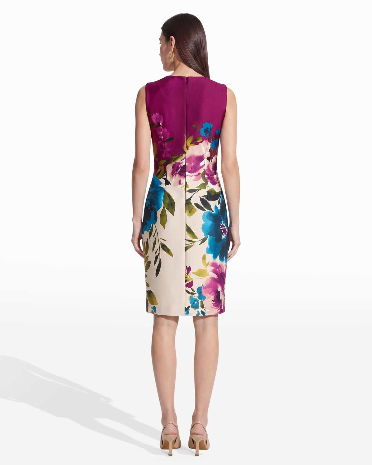 [SKU:12061441-P06] Crew Neck Sheath Dress