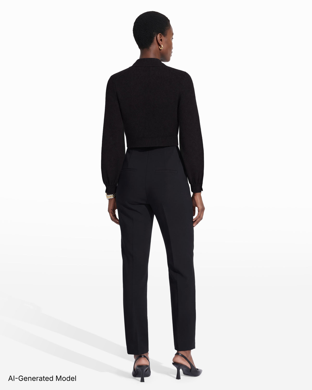 [SKU:10990631-3QK] Long Sleeve Cuff Open Shrug