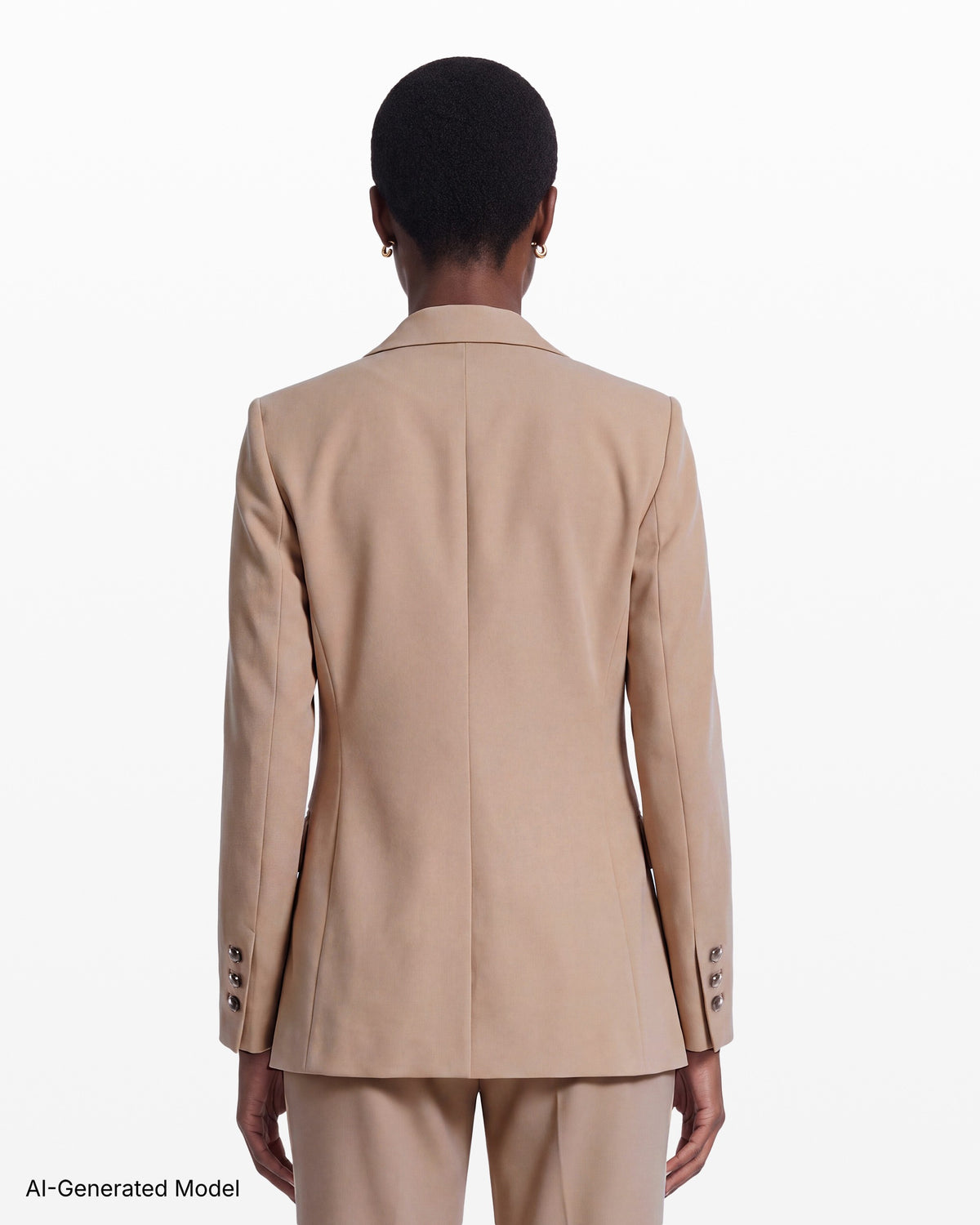[SKU:12062891-6BM] One-Button Notch Lapel Jacket