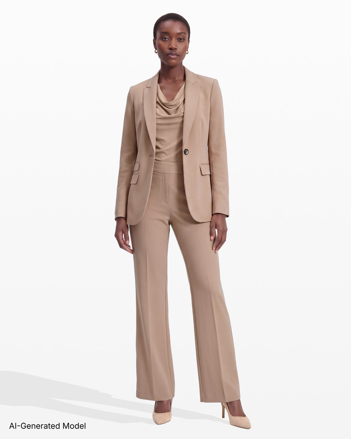 [SKU:12062891-6BM] One-Button Notch Lapel Jacket