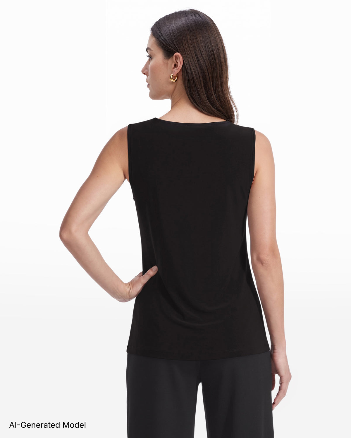 [SKU:12066138-3QK] V-Neck Lace Trim Top