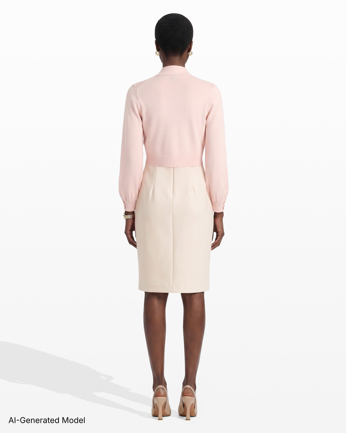 [SKU:10990631-DC9] Long Sleeve Cuff Open Shrug
