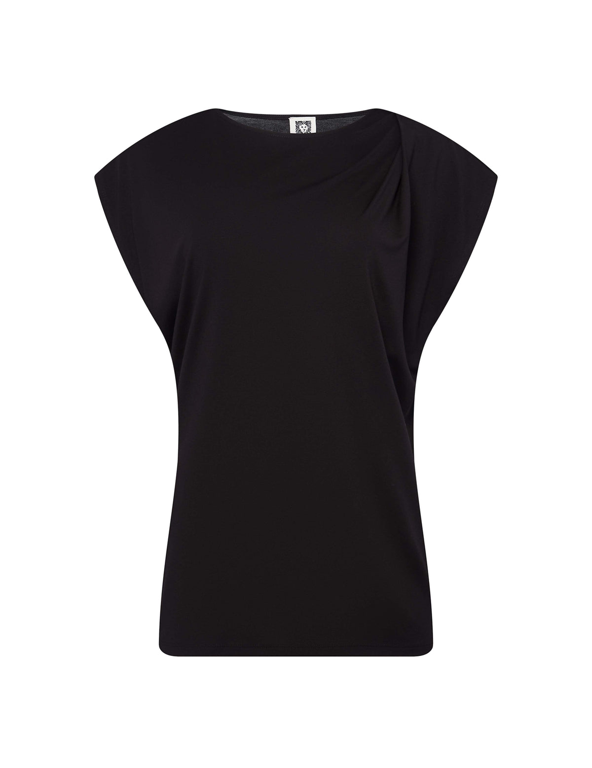 Anne Klein Harmony Knit Asymmetric Pleat Top