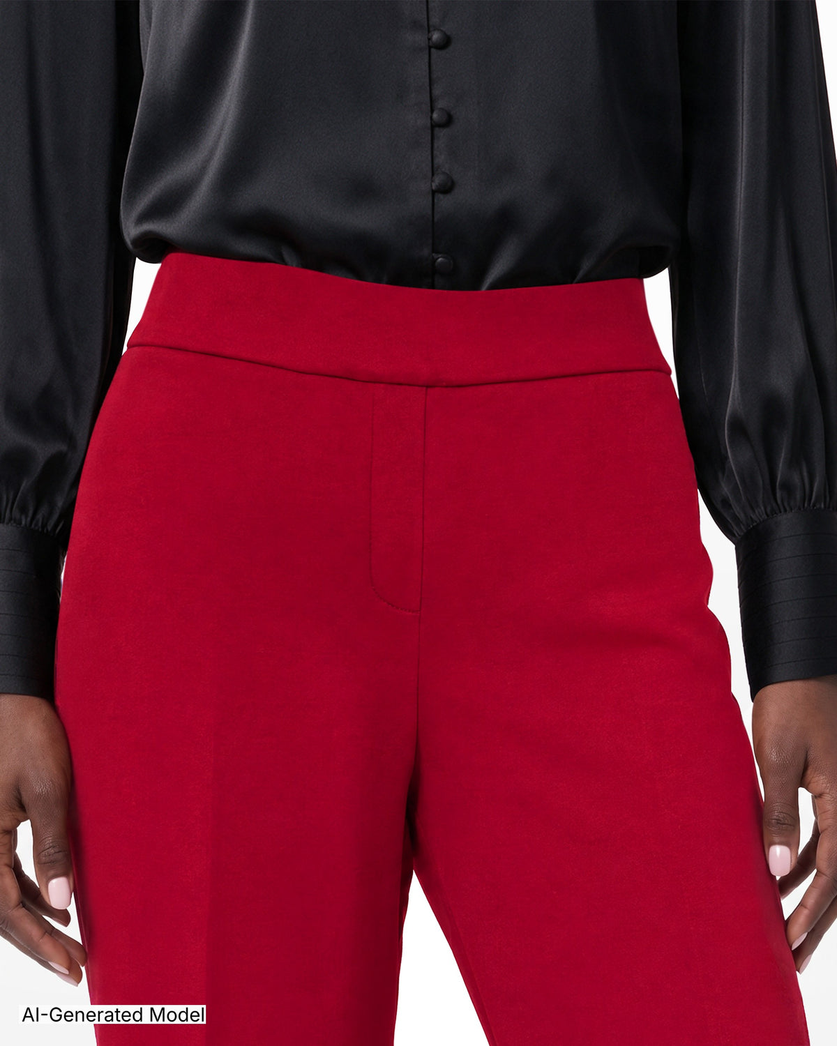 [SKU:12071223-4RK] High Rise Pull-On Trouser