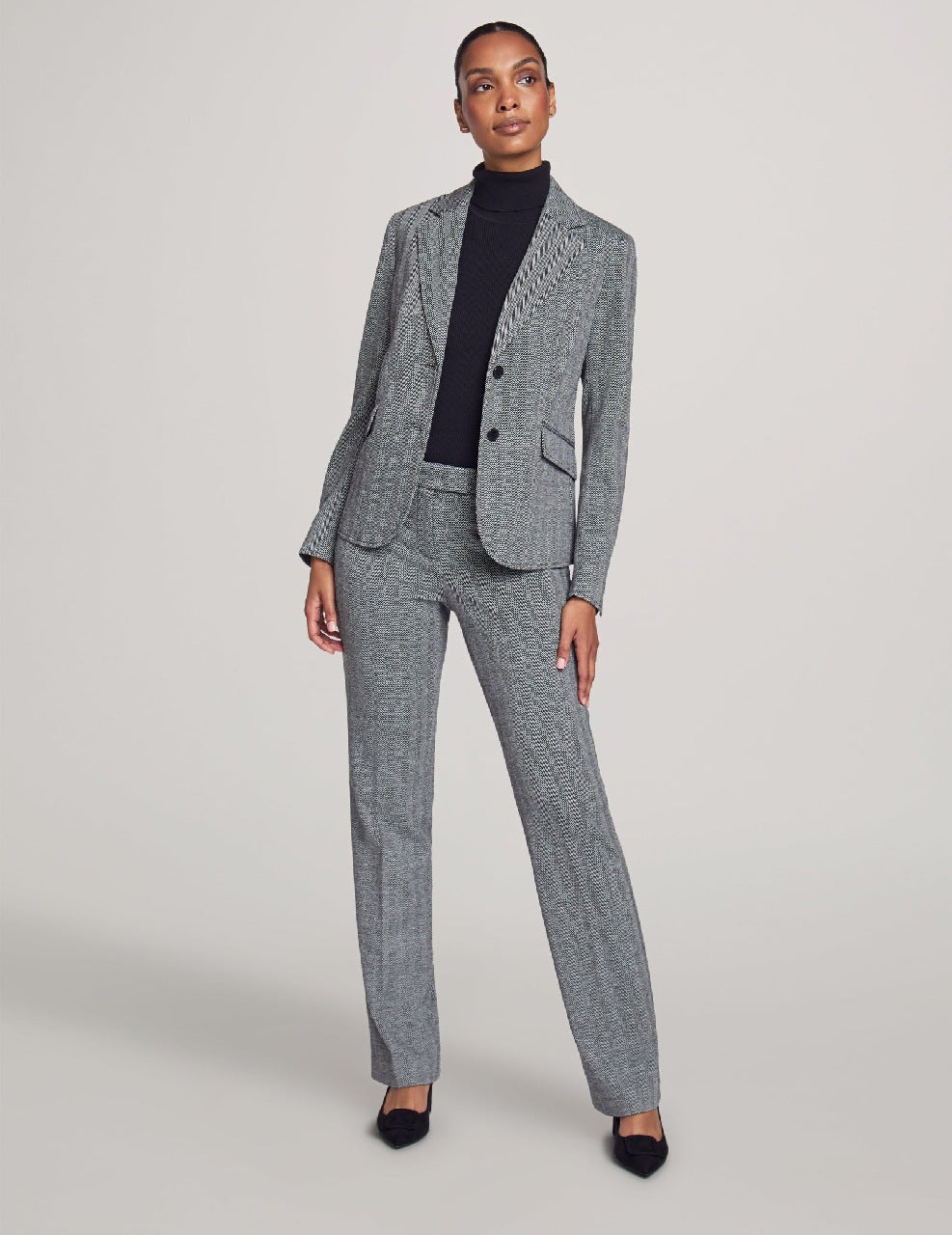 Executive Collection Two Button Jacket With Pants and Skirt