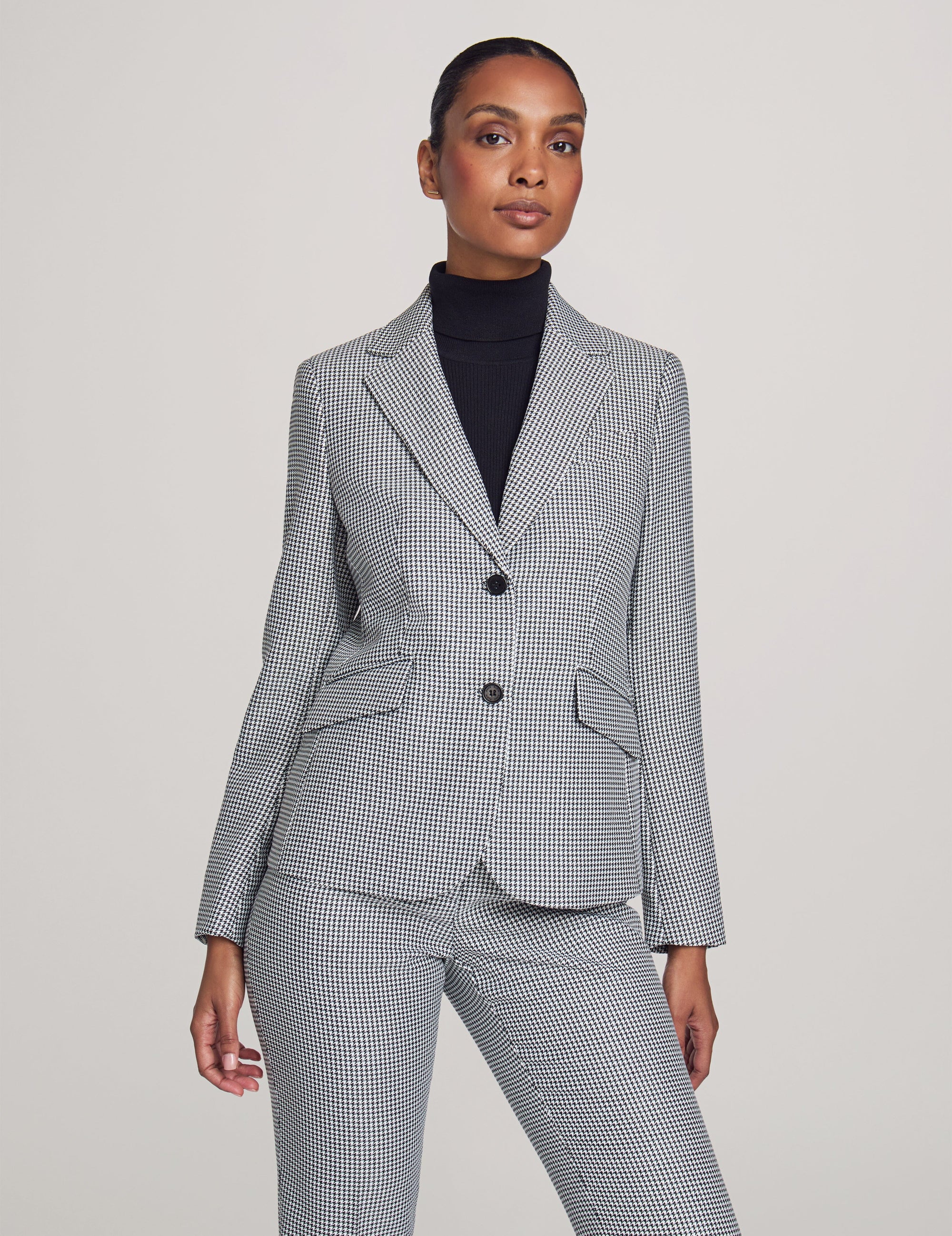 Anne Klein  Executive Collection 3-Pc. Mini Houndstooth Suit Set
