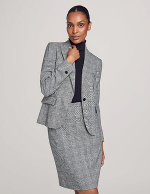 Anne Klein  Executive Collection Plaid Jacket with Skirt- Sale