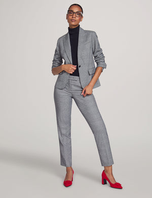 Anne Klein Anne Black Combo Executive Collection Plaid Jacket and Bowie Pant