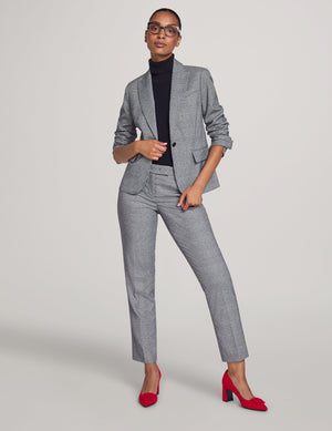 Anne Klein Anne Black Combo Executive Collection Plaid Jacket and Bowie Pant- Sale