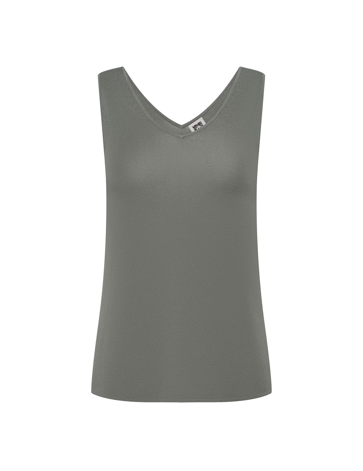 Anne Klein Eucalyptus Double V-Neck Tank