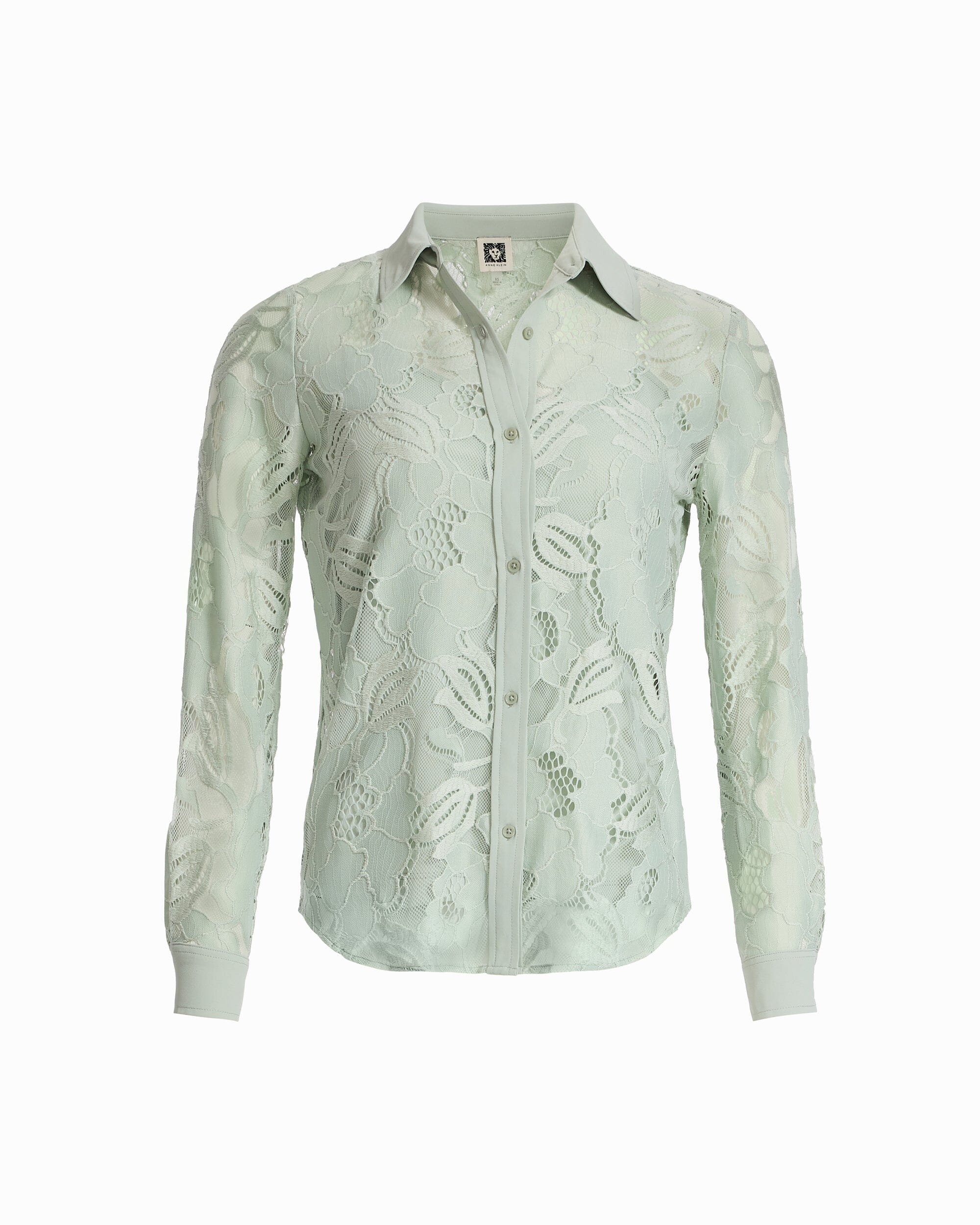 Anne Klein Soft Aloe Long Sleeve Button Down Shirt