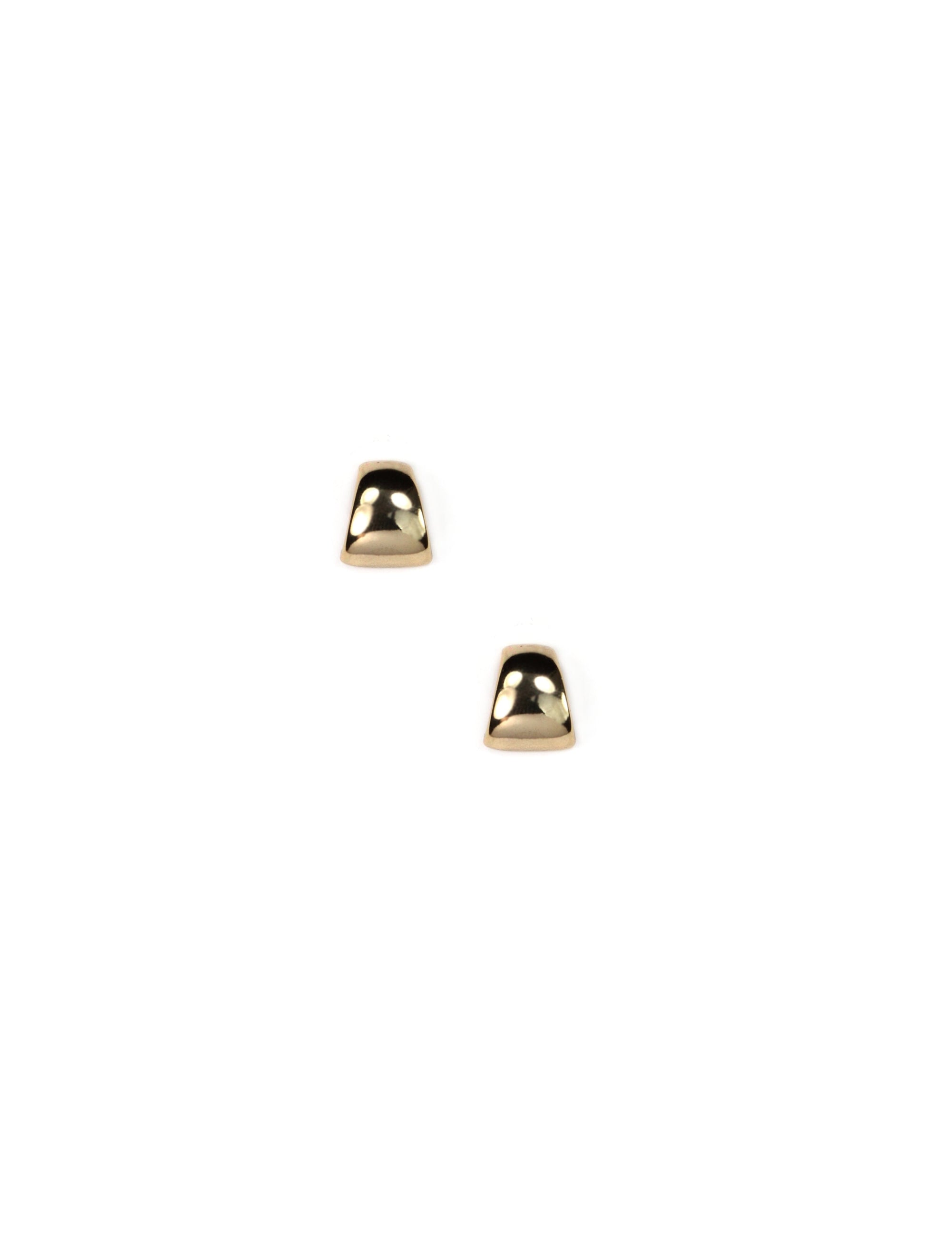 Anne Klein Gold Tone Button Post Earrings