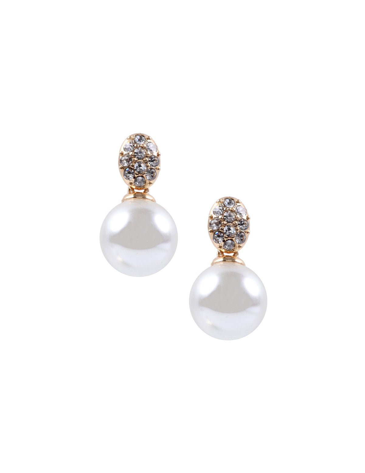 Anne Klein Gold Tone Drop Post Earrings