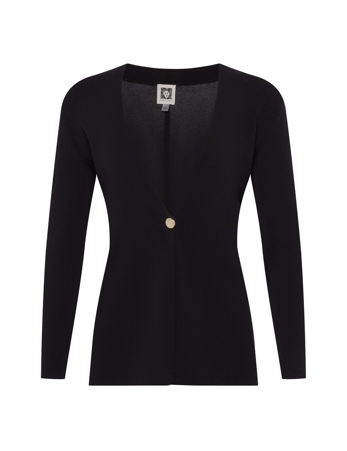 Anne Klein Anne Black Side Slit Cardigan