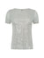 Anne Klein Soft Aloe Sequin Mesh Short Sleeve Tee