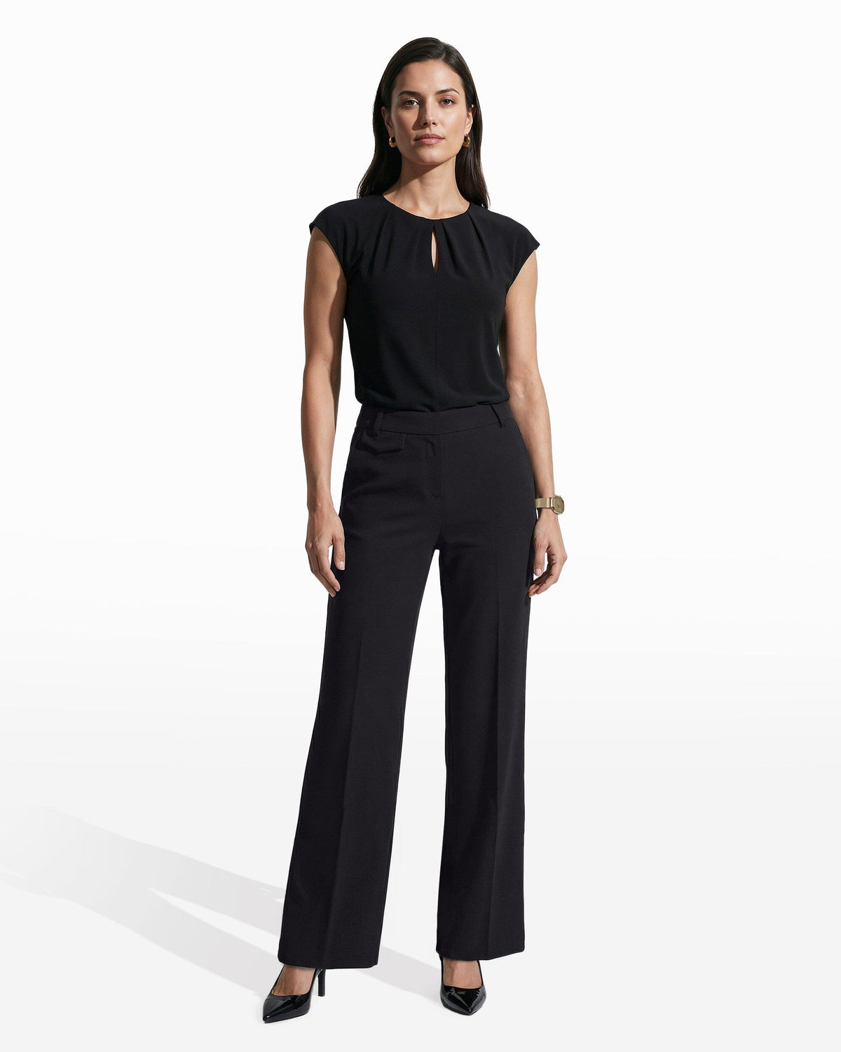 Anne Klein Wide Leg Pull on Pant