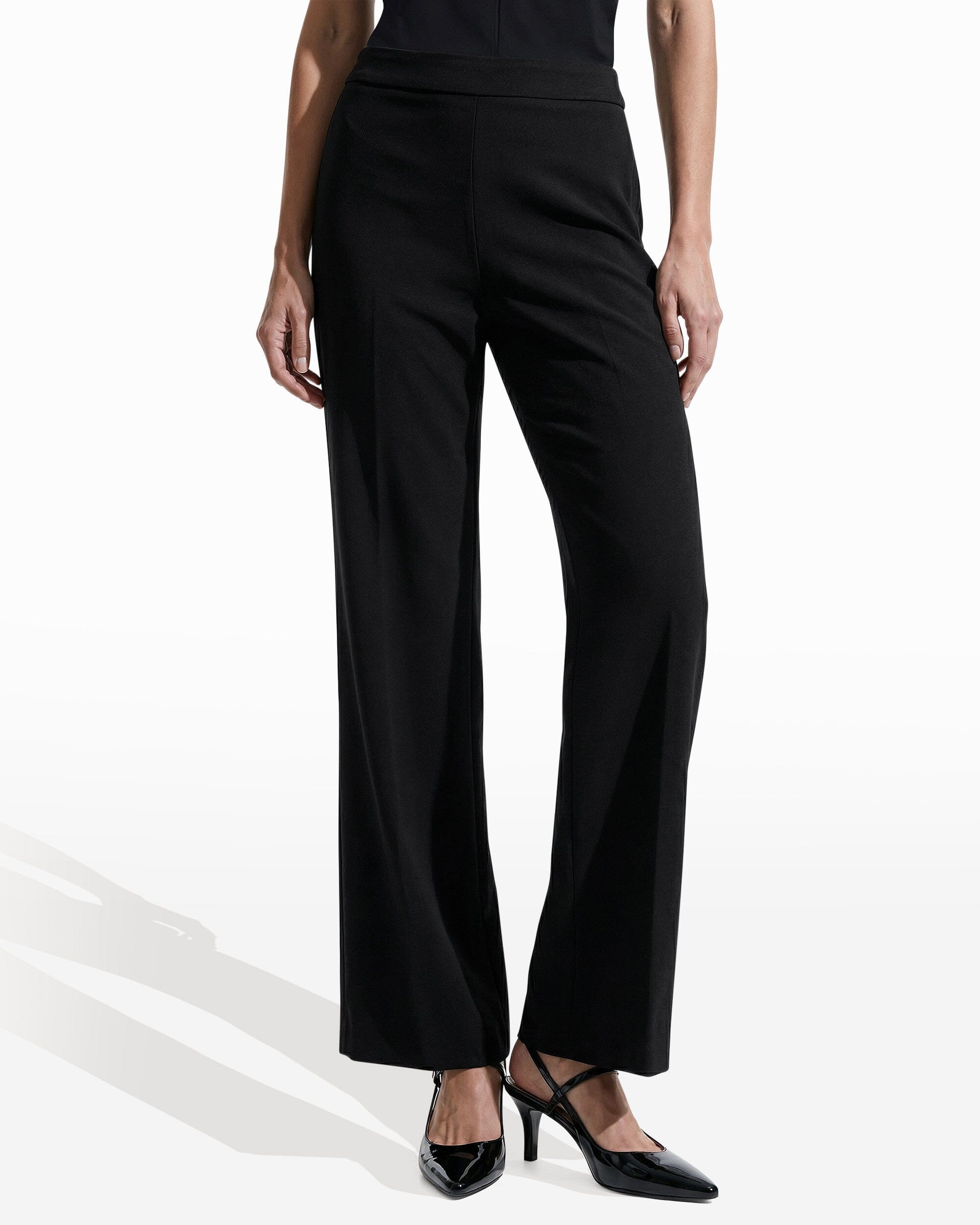 Anne Klein Anne Black Sailor Wide Leg Pant