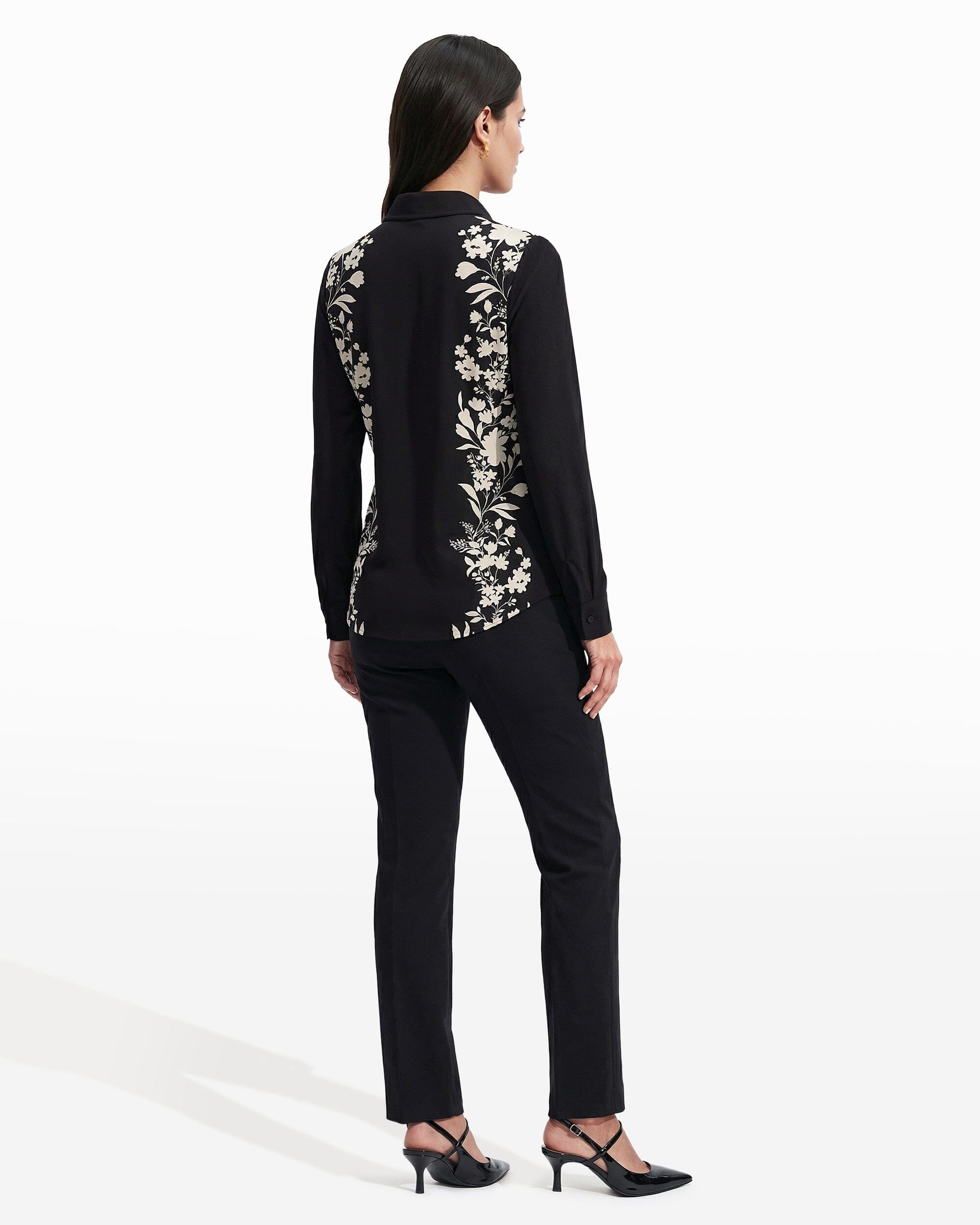 Anne Klein Long Sleeve Button Down Shirt