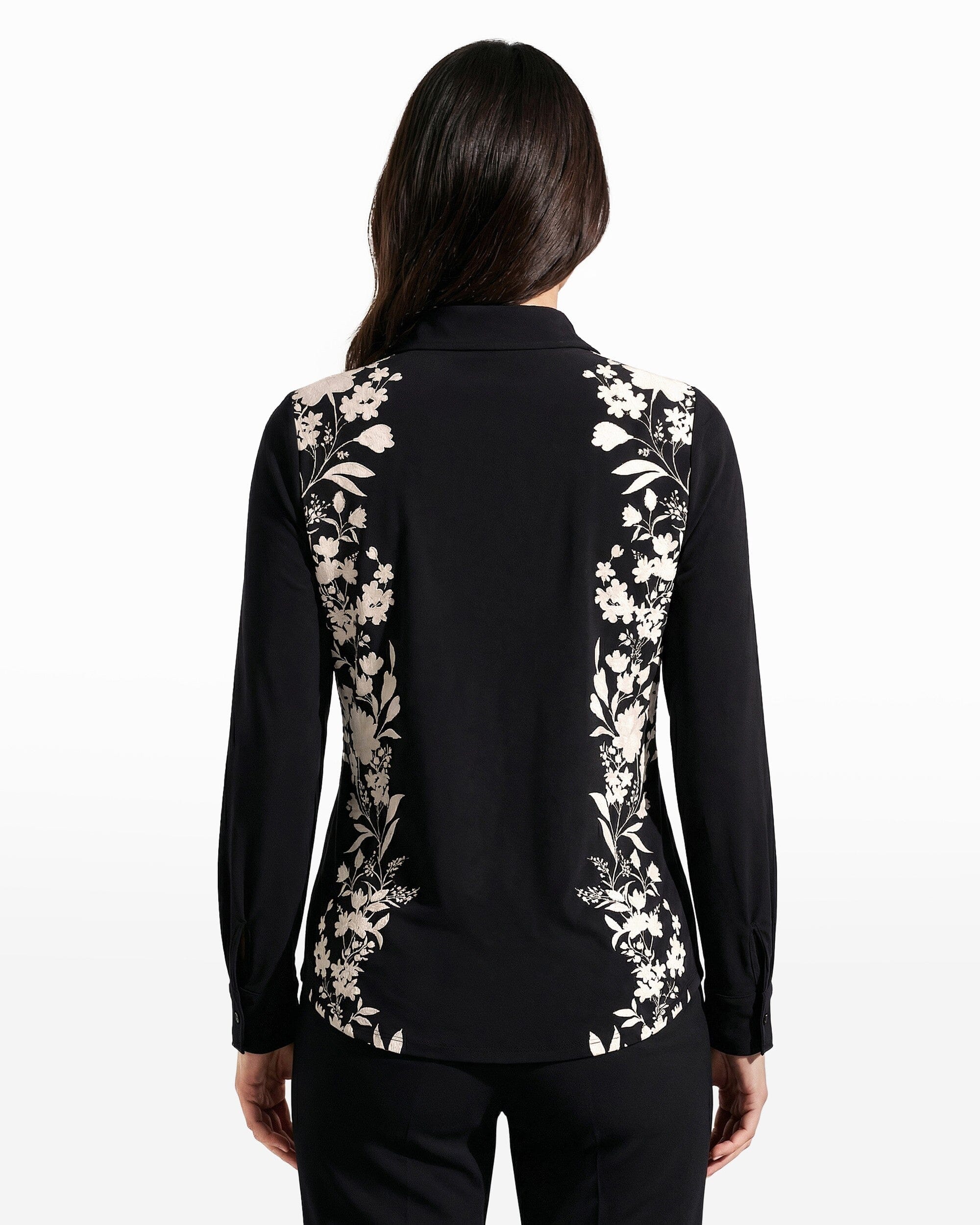 Anne Klein Long Sleeve Button Down Shirt