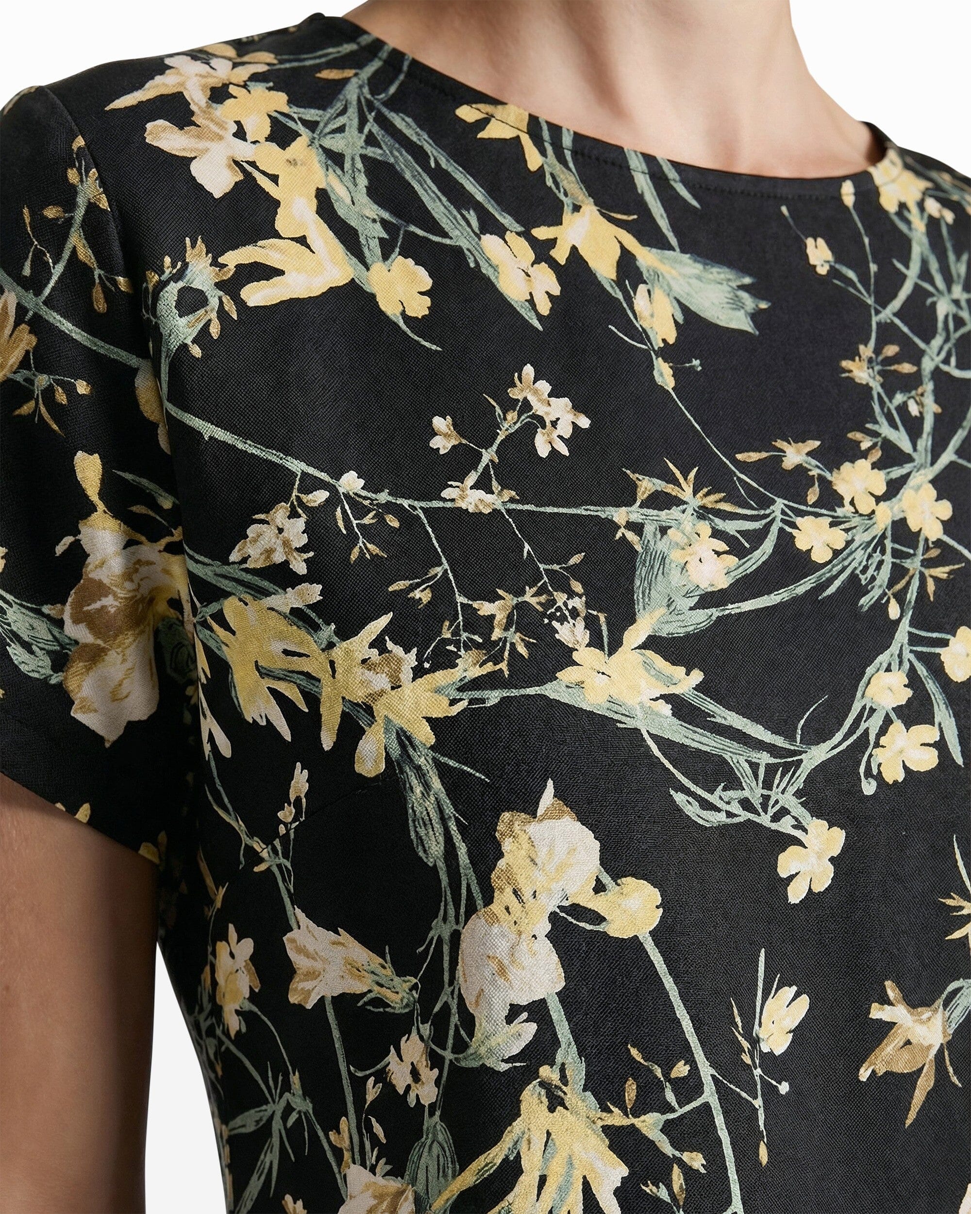 Bateau Neck Short Sleeve Blouse Shirts & Tops Kasper