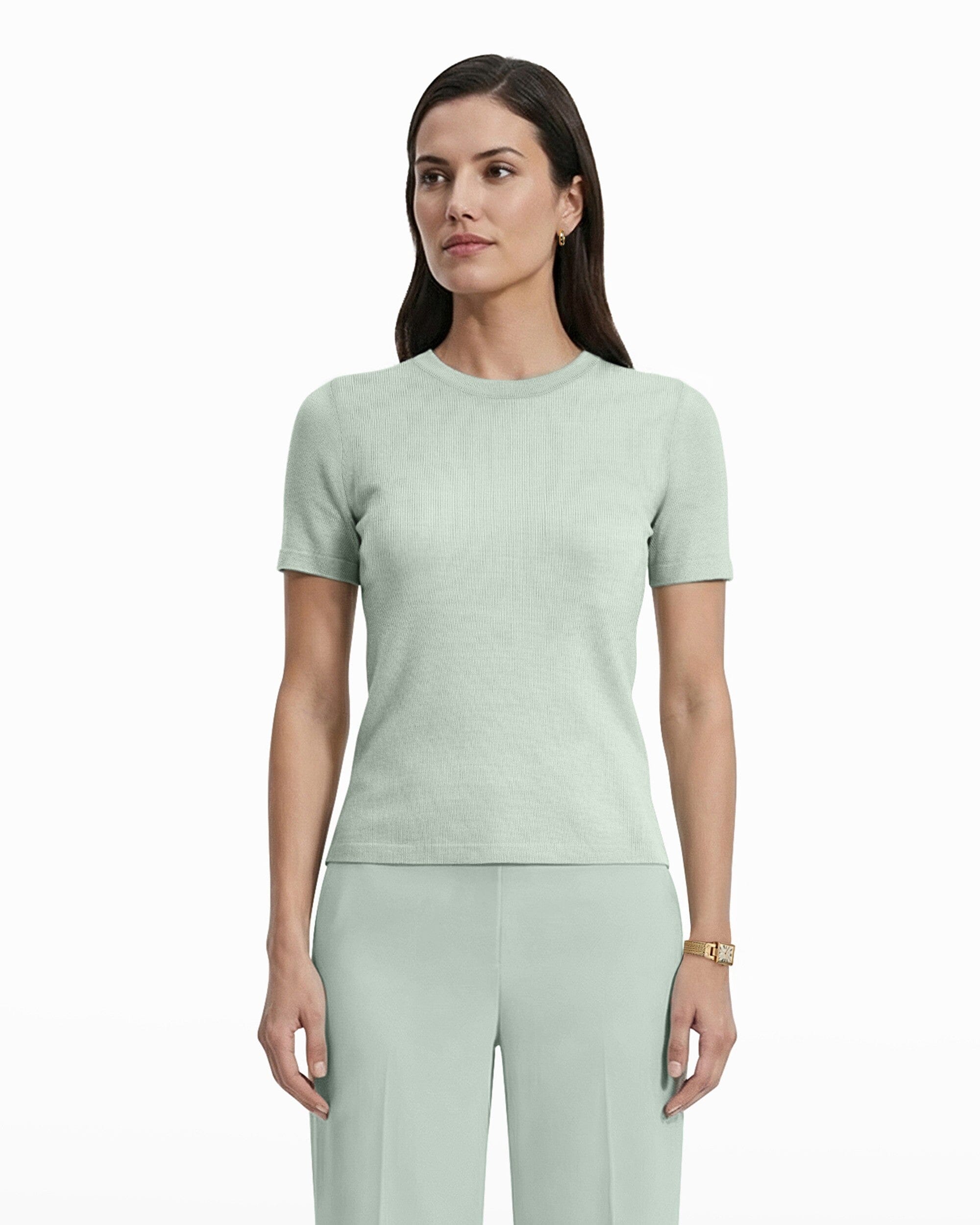 Anne Klein Crew Neck Luxe Washable Merino
