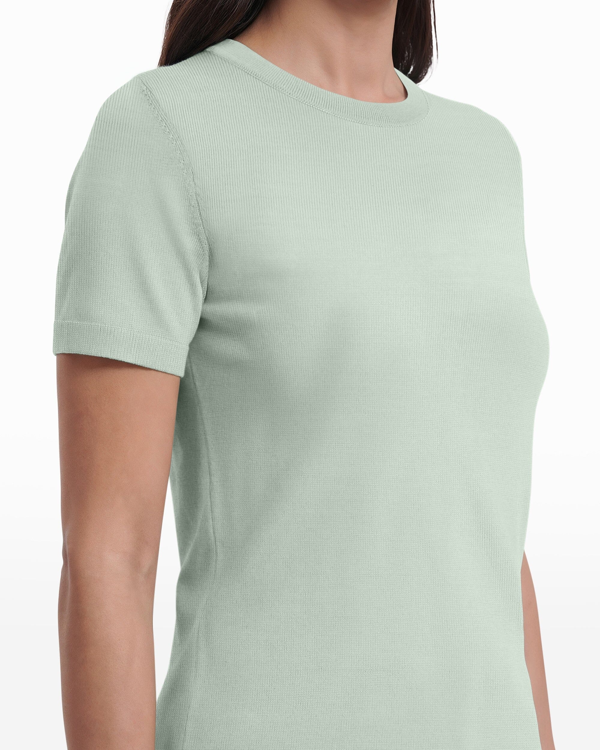 Anne Klein Crew Neck Luxe Washable Merino