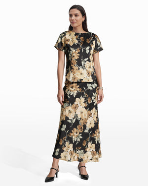 Anne Klein Bateau Neck Short Sleeve Blouse