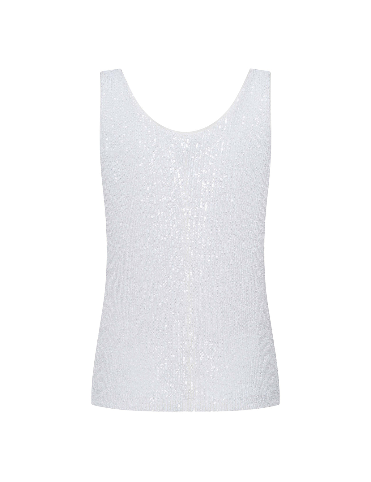 Anne Klein Sequin Mesh Scoop Tank