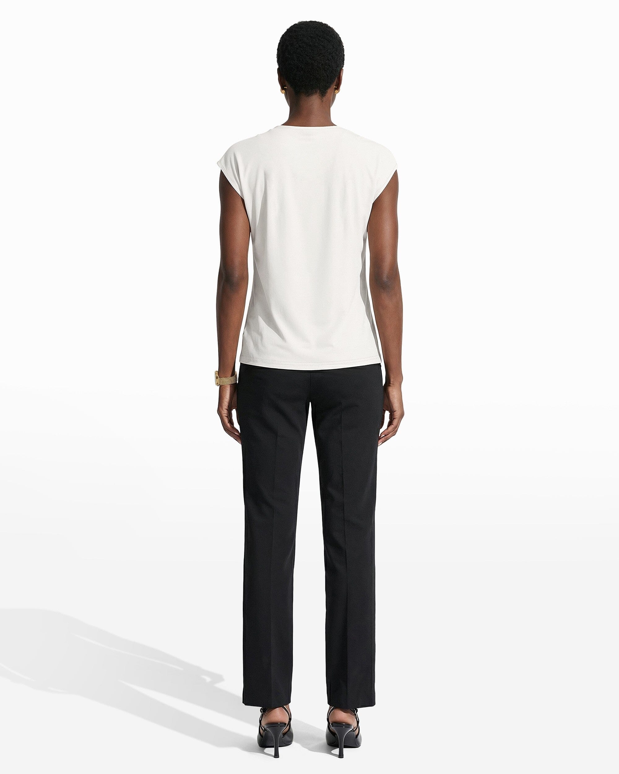 Anne Klein Pleated Front Top