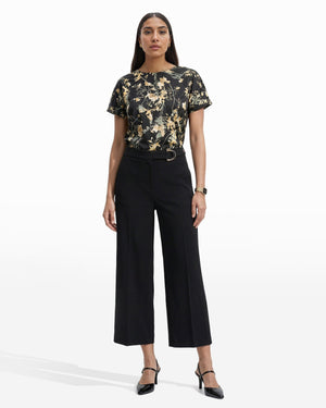 Anne Klein Po Wide Leg Crop Extended Tab
