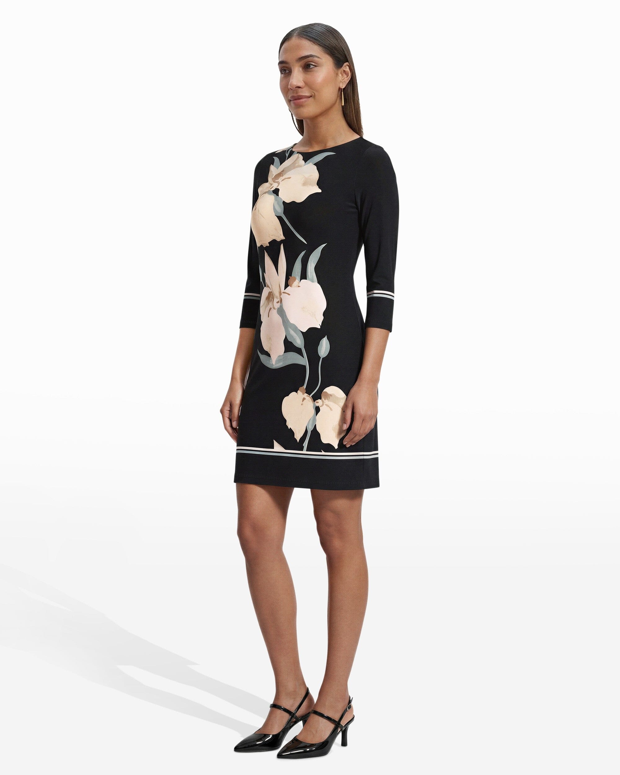 Anne Klein Boat Neck Dress T Shirt Dress