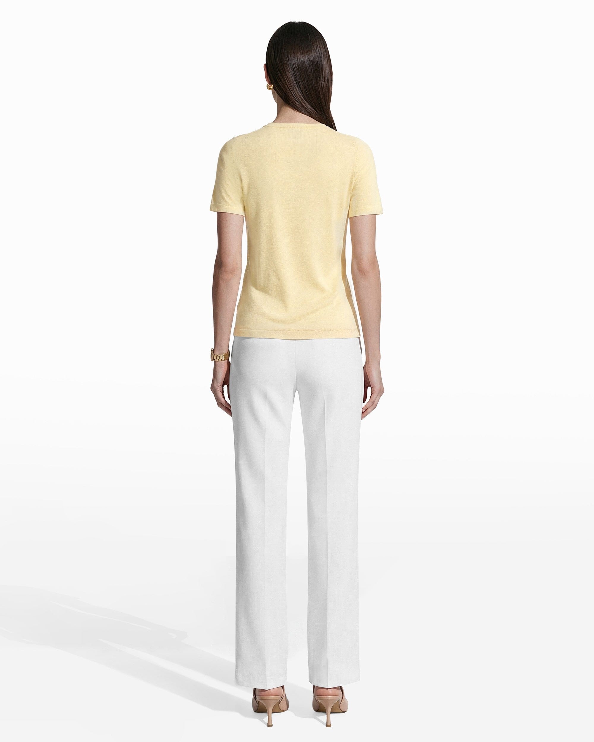 Anne Klein Crew Neck Luxe Washable Merino