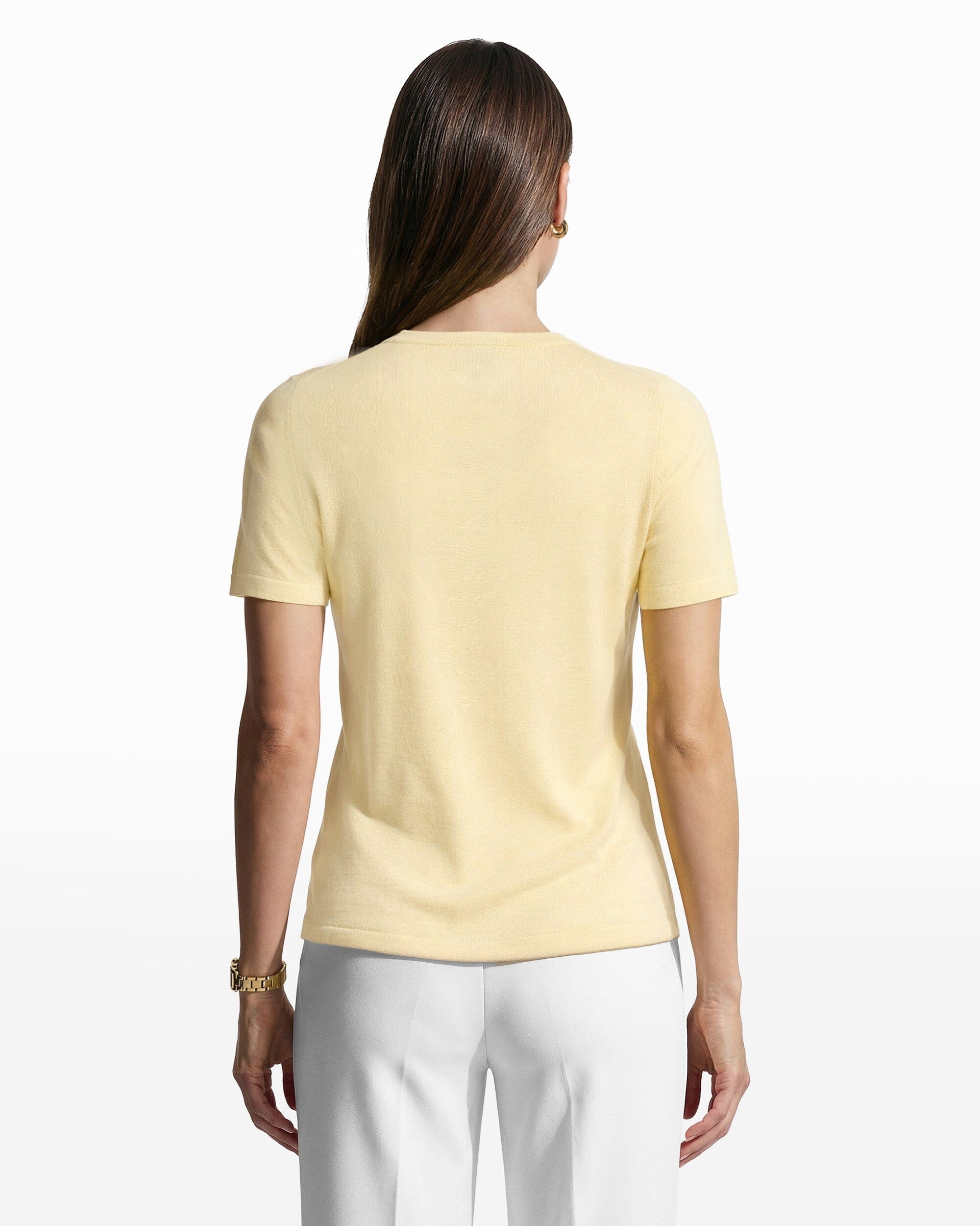 Anne Klein Crew Neck Luxe Washable Merino