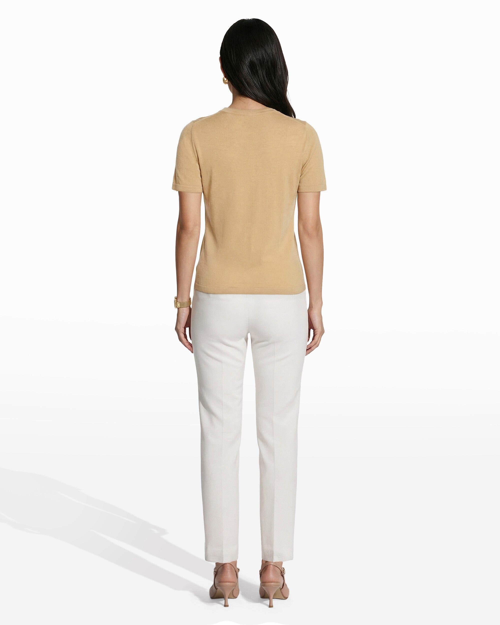 Anne Klein Crew Neck Luxe Washable Merino