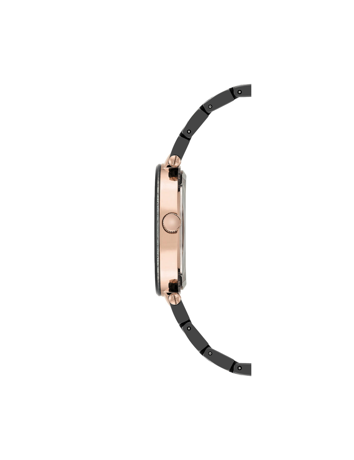 Anne Klein Ceramic Bracelet Watch with Diamond Accents