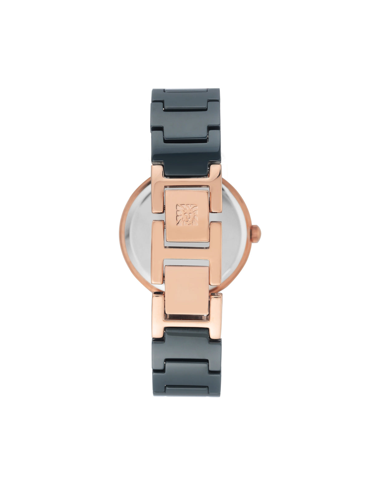Anne Klein Ceramic Bracelet Watch with Diamond Accents