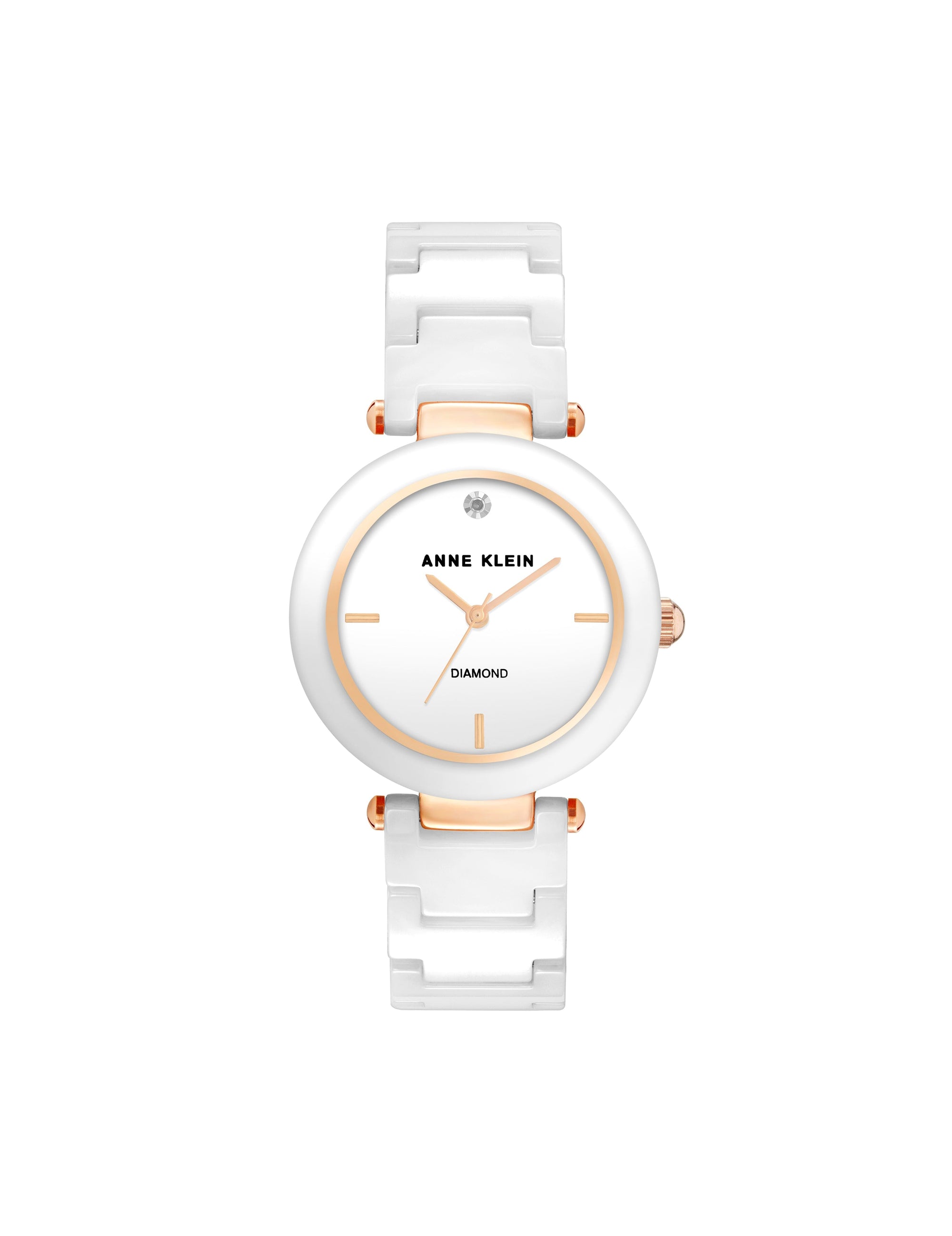 Diamond Accented Ceramic Bracelet Watch Apparel & Accessories Egluck