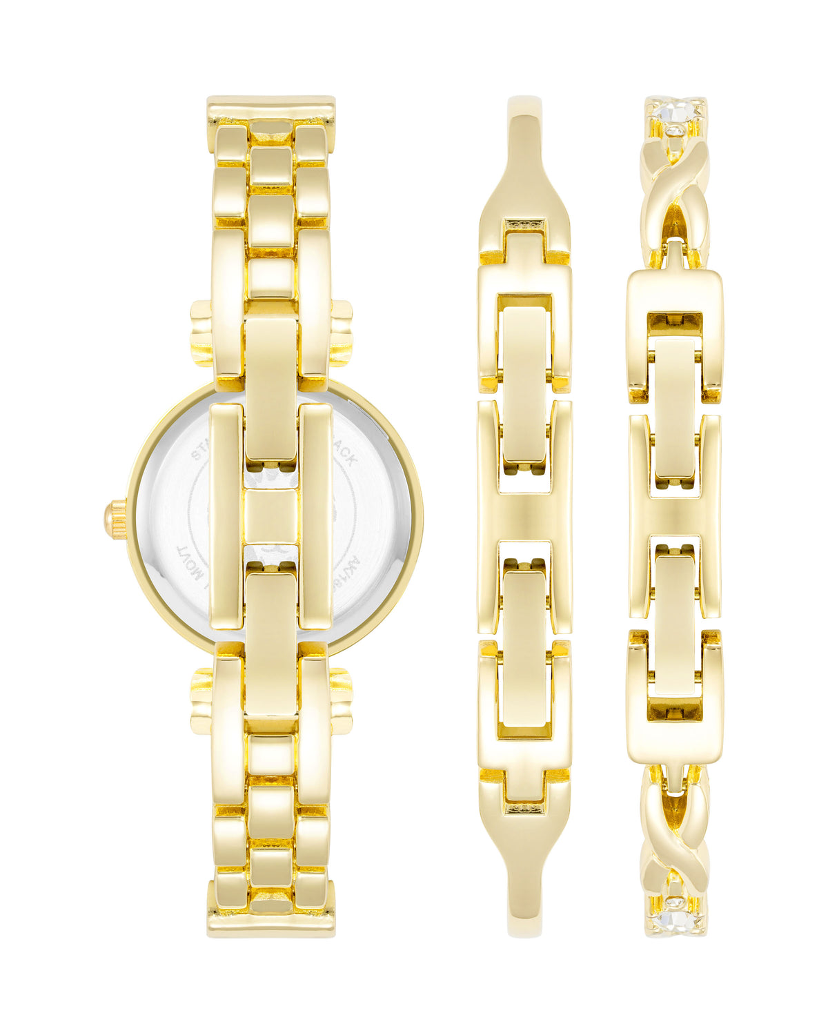 Round Bangle Watch and Bracelet Set