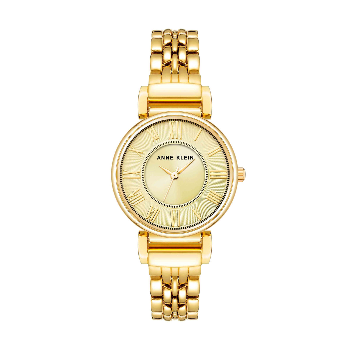Anne Klein New York Rose Gold White Ceramic Crystal Watch 12/2298 Roman Numeral Ceramic Bracelet Floral Dial Watch | Anne Klein main image 4