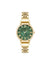 Anne Klein Green/Gold-Tone Roman Numeral Dial Watch